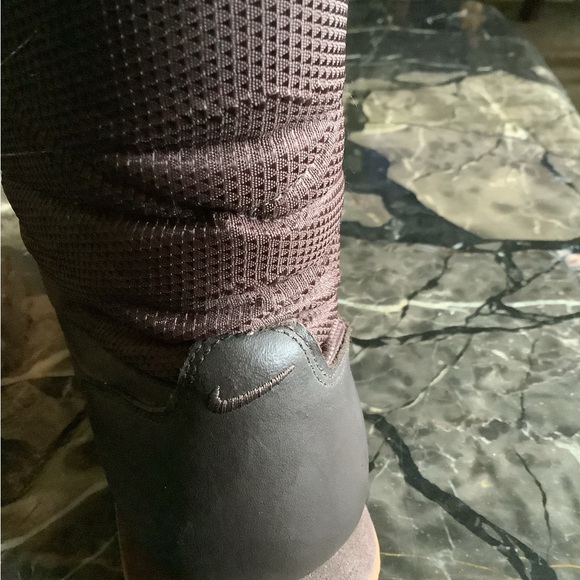 Nike apres skyhigh brown tall wedge sneaker boots size 7 - Picture 4 of 8